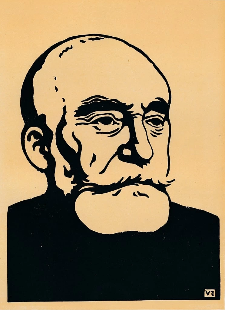 Félix Vallotton - 272, Ritratto di Puvis De Chavannes, c1898